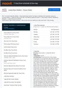 11 Bus Time Schedule & Line Route
