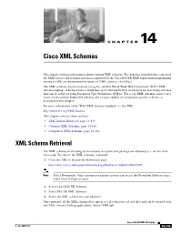 Cisco XML Schemas