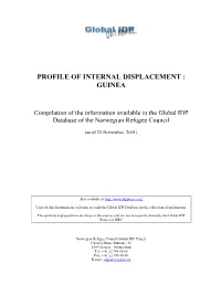 Profile of Internal Displacement : Guinea