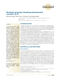 Proteinprotein Docking Benchmark Version