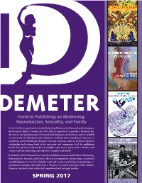 Spring 2017 Demeter Press