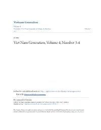 Viet Nam Generation, Volume 4, Number Article 1 3-4