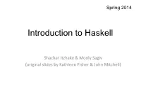 Algol and Haskell
