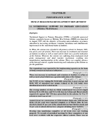 Chapter-Iii Performance Audit Human Resources Development Department