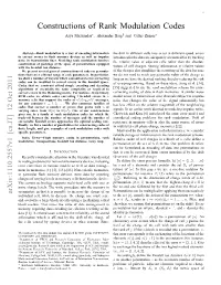 Constructions of Rank Modulation Codes That Are Useful for Error Correction in Powerline Communication