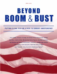 Putting Clean Tech on a Path to Subsidy Independence