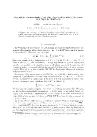 Spectral Inequalities for Schr¨Odinger Operators with Surface Potentials