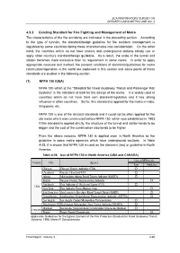4.3.2 Existing Standard for Fire Fighting and Management of Metro the Characteristics of the Fire Accidents Are Indicated in the Preceding Section