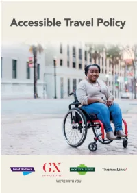 Accessible Travel Policy Document (Large Print