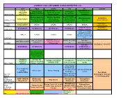 2010 Daily Schedule