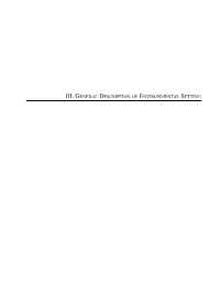 III. General Description of Environmental Setting