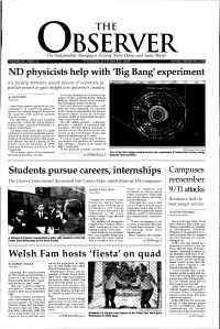 ND Physicists Help with 'Big Bang' Experiment Students Pursue