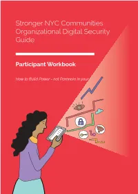 Stronger NYC Communities Organizational Digital Security Guide