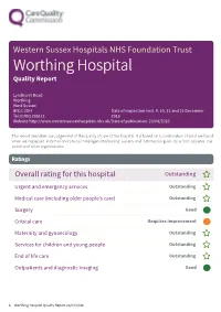 Worthing Hospital Newapproachcomprehensive Report