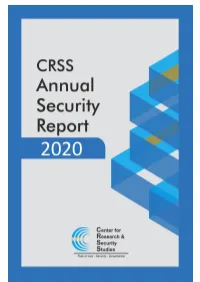 Annual Security Report 2020 Table of Contents