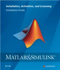 Installation, Activation, and Licensing Installation Guide