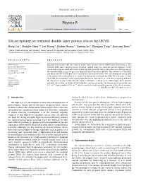 Silicon Epitaxy on Textured Double Layer Porous Silicon by LPCVD