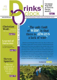 ''The Only Fault of Wine Is That There Is Always a Lack of Wine''