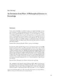 An Invitation from Plato: a Philophical Journey to Knowledge
