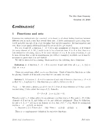 Combinatorics—