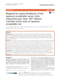 Diptera: Culicidae) Within Areas of Japanese Encephalitis Risk Joshua Longbottom1* , Annie J
