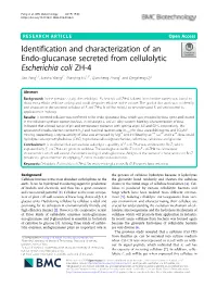 Identification and Characterization of an Endo-Glucanase Secreted From