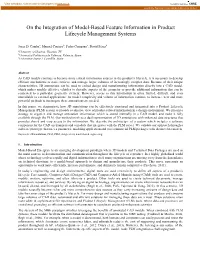On the Integration of Model-Based Feature Information in Product Lifecycle Management Systems