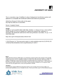 Stability of a Class of Delayed Port-Hamiltonian Systems with Application to Microgrids with Distributed Rotational and Electronic Generation
