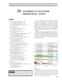 Chapter 20 Numerical Weather Prediction (NWP)