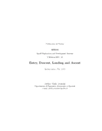 Entry, Descent, Landing and Ascent