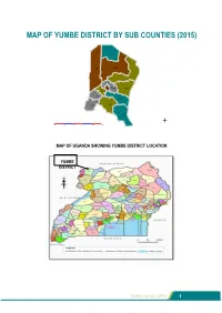 Map of Yumbe District by Sub Counties (2015)