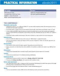 PRACTICAL INFORMATION Abcde2011