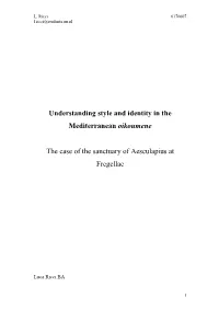 Understanding Style and Identity in the Mediterranean Oikoumene The