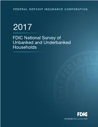 2017 FDIC National Survey of Unbanked and Underbanked Households