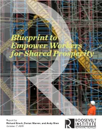 Blueprint to Empower Workers for Shared Prosperity