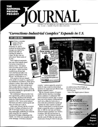 Corrections-Industrial Complex" Expands in U.S