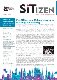 For Sitizens, a Lifelong Journey in Learning and Sharing