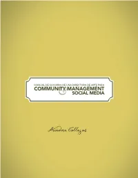 Manual De Socorro Para Un Community