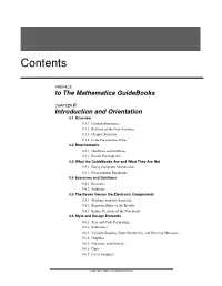 Table of Contents