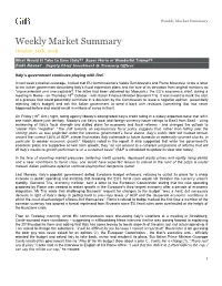 Weekly Market Summary