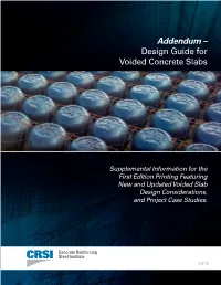 CRSI-Design Guide for Voided Concrete Slabs