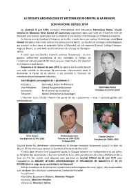 Le Groupe Archeologie Et Histoire De Morestel & Sa