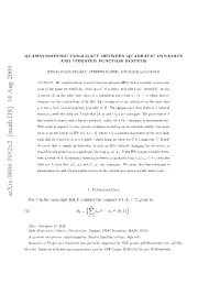 Quasisymmetric Conjugacy Between Quadratic Dynamics and Iterated