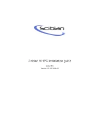Scibian 9 HPC Installation Guide
