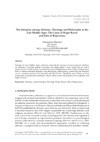 The Interplay Among Alchemy, Theology and Philosophy in the Late Middle Ages: the Cases of Roger Bacon and John of Rupescissa