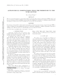 Astronomical Observatories: from the Prehistory to The