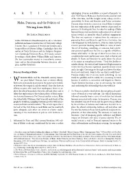Blake, Duncan, and the Politics of Writing from Myth