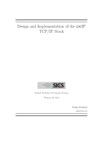 Lwip TCP/IP Stack
