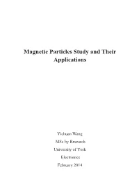 Magnetic Particles Study and Their Applications