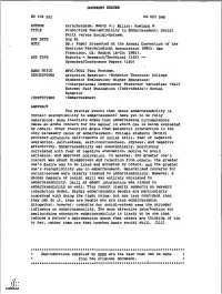Miller, Rowland S. TITLE Predicting Susceptibility to Embarrassment: Social Skill Versus Social-Esteem